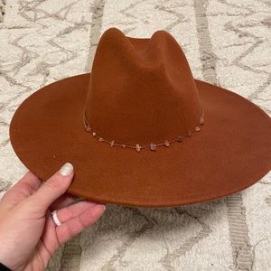 Shyanne, Burnt Orange Cowboy Hat with Gems! From Boot Barn, worn once!